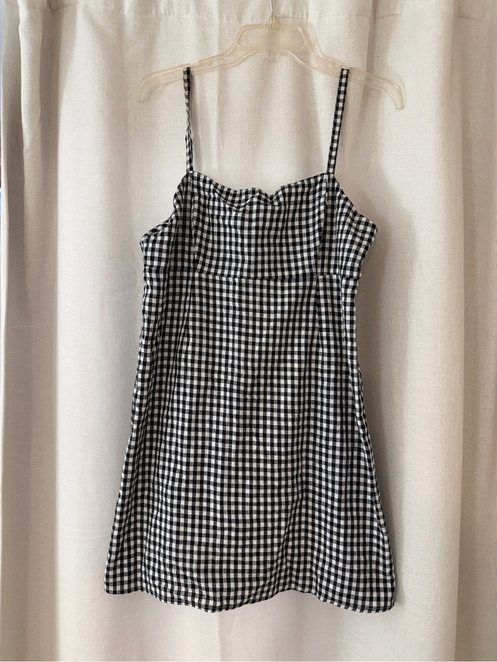 Cooperative Black and White Gingham Mini Dress